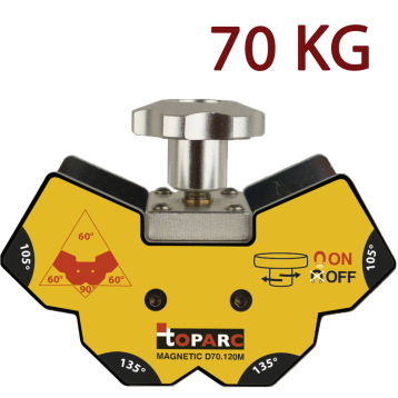 Mágneses szögbeállító (demagnetizálható) - 70 kg - GYS D70.120M